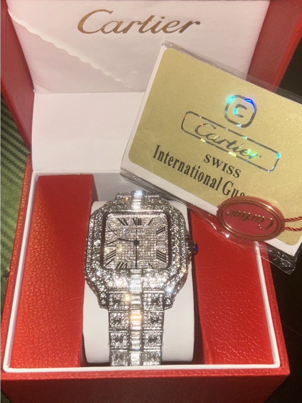 Iced out watch